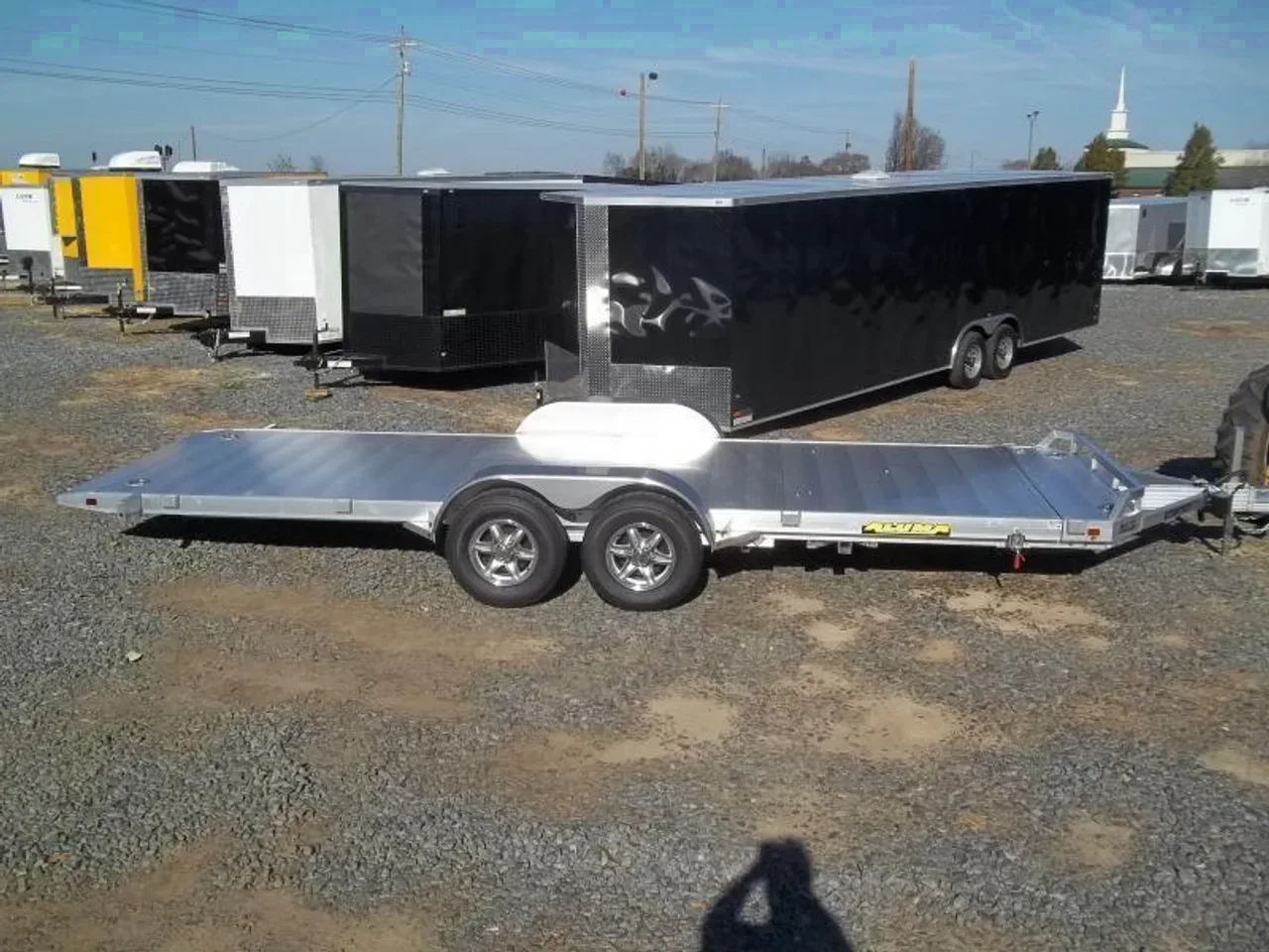 Aluminum 2027 7X20 Aluma 8220 Tilt car hauler trailer aluminum 7×20 -ALUM8220HTILT-316208 7 ft. x20 ft.