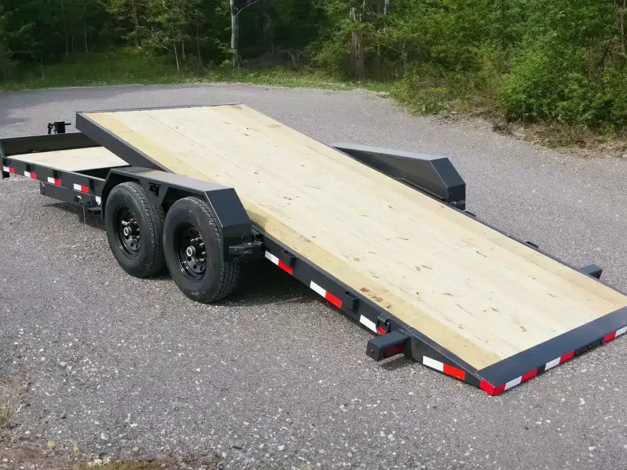 Car Hauler Trailer 2026 7X22 Hillcrest Trailers 7×22′ Tandem Axle 16K Partial Tilt Trailer -dte8222-tb22-002653 7 ft. x22 ft.