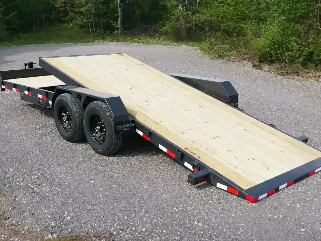 Car Hauler Trailer 2026 7X22 Hillcrest Trailers 7×22′ Tandem Axle 16K Partial Tilt Trailer -dte8222-tb22-002631 7 ft. x22 ft.