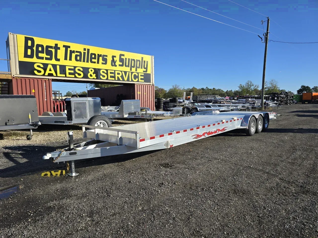 Aluminum 2026 7X36 Wolverine Trailers 7×36′ 21K All Aluminum Car Hauler Trailer -ALUM8436-DTE8436-058119 7 ft. x36 ft.