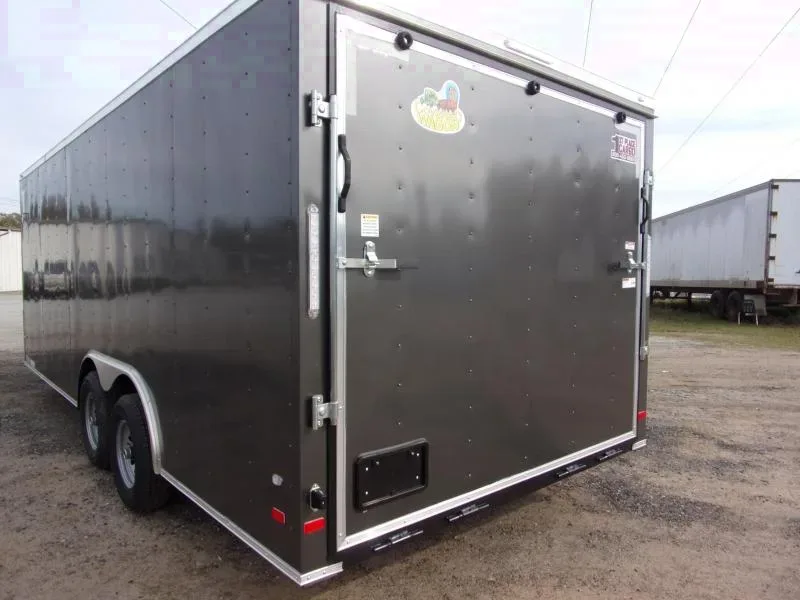 2025 Covered Wagon 8.5x20 Charcoal Enclosed Car Hauler
