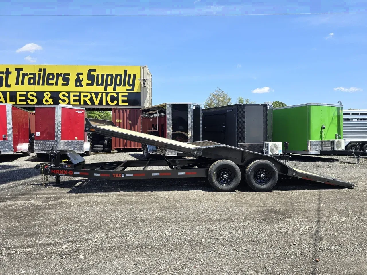 Car Hauler Trailer 2026 8.50X22 MAXXD Trailers 8.5×22 14K Power Tilt Drive Over Fender Car Hauler Trailer -dtedo10222-T6X-141230 8.50 ft. x22 ft.