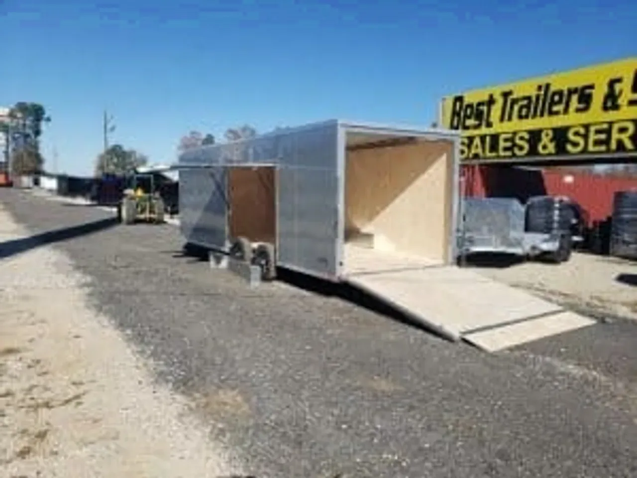 Aluminum 2024 8.5X24 ATC Trailers 8X24 ROM 300 silver frost carhauler trailers w PED pkg Aluminum Trailers-ecmi8524-ROM300-232402 8.5 ft. x24 ft.