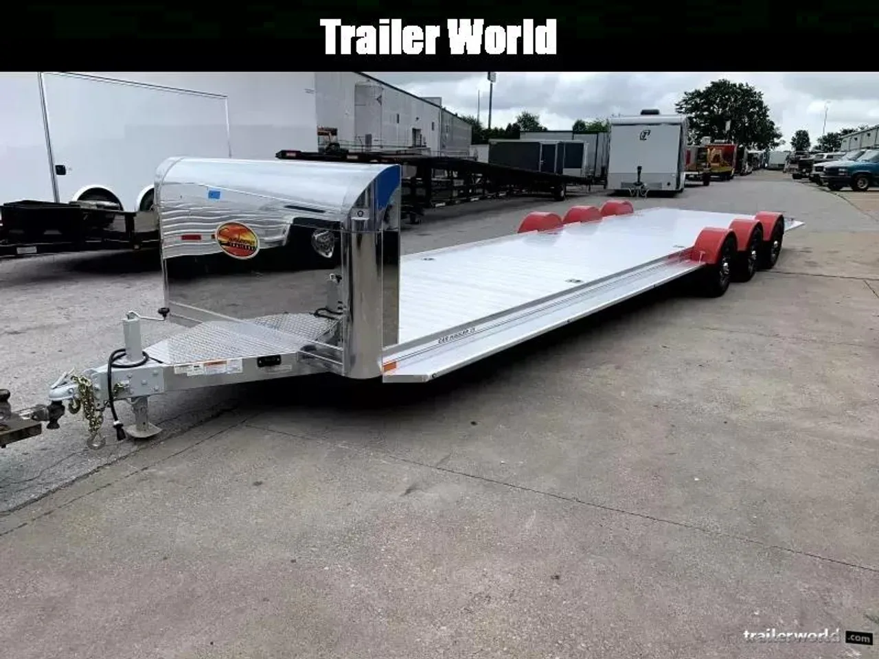 FB0157 - 2026 Sundowner 6'7" x 35' (3)5.2K Axles Aluminum 2 Car Hauler Car Hauler Trailer