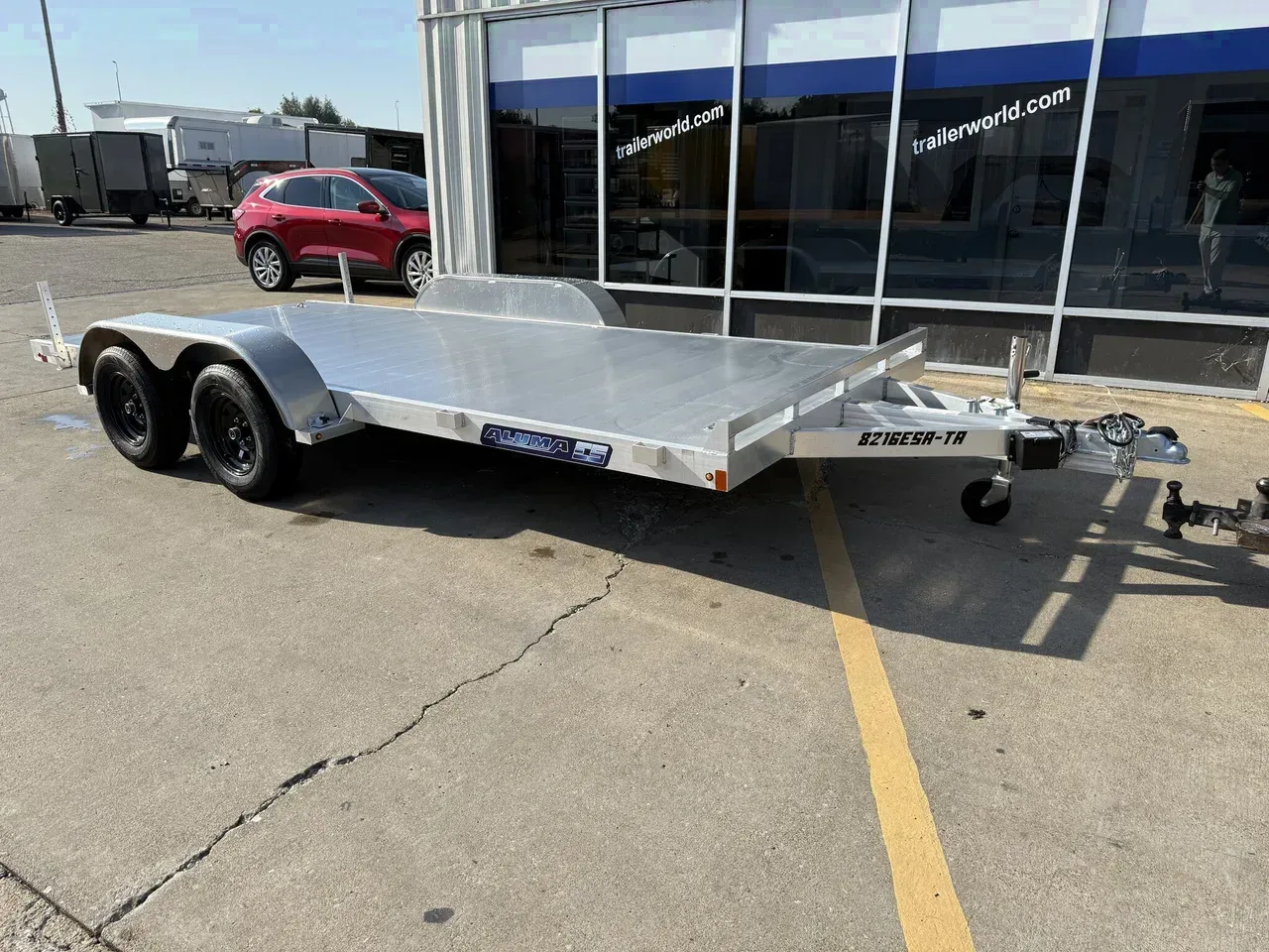 305724 - 2026 Aluma 8216 Edge Series Slide-in Ramp 82" x 16' Car Hauler Trailer