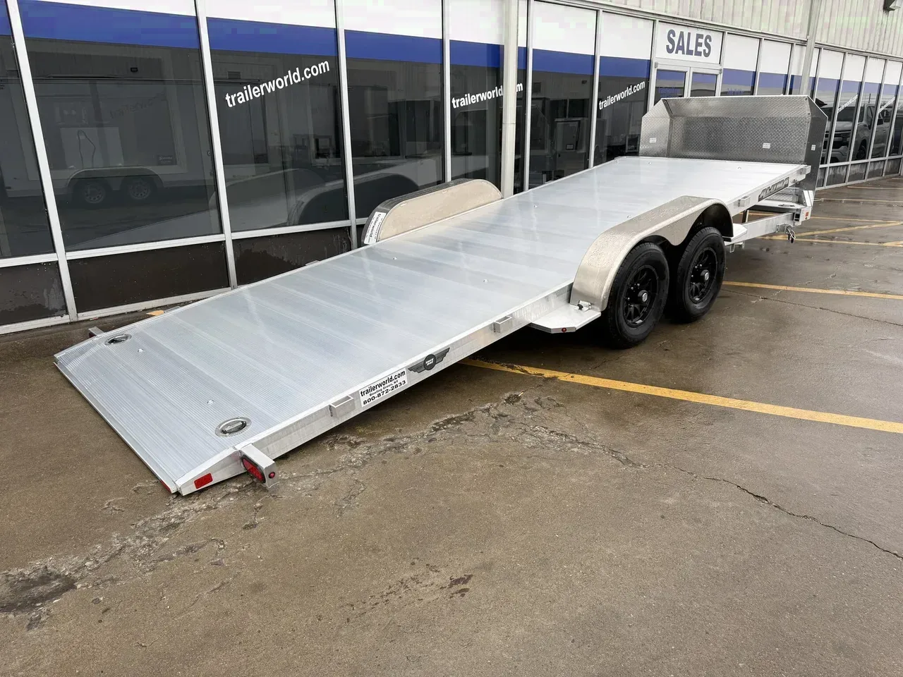 311542 - 2027 Aluma 8220H-ANV-TILT 82" x 20" Tilt 2x5200# Axles Car Hauler Trailer
