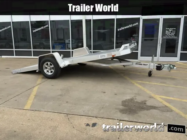 2025 Aluma 7x14 Single Axle Aluminum Tilt Car Hauler