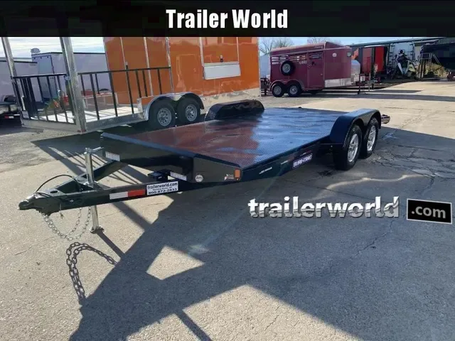 2025 Sure-Trac 18' Steel Deck Car Hauler Trailer 7K GVWR
