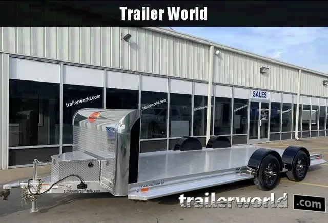 2025 Sundowner 7x20 Aluminum Open Car Hauler Trailer