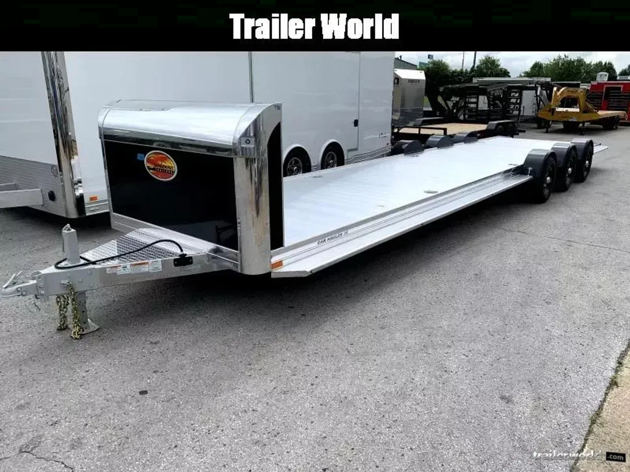 FB0156 - 2026 Sundowner 6'7" x 35' (3)5.2k Axles Aluminum 2 Car Hauler Car Hauler Trailer