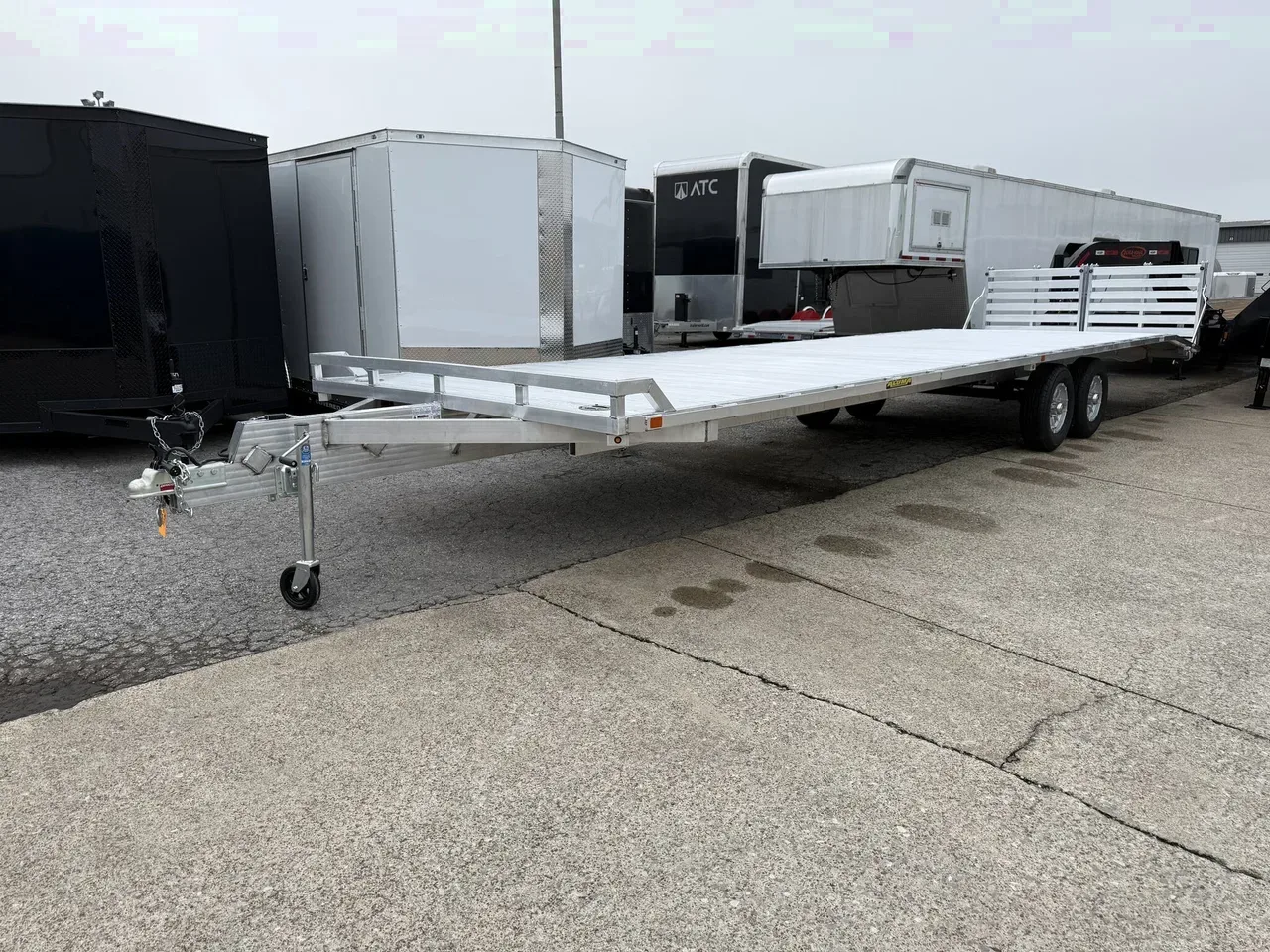 309927 - 2026 Aluma 1030H BT 100" x 30' Golf Cart Carrier with 2 x 5200# Axles Car Hauler Trailer