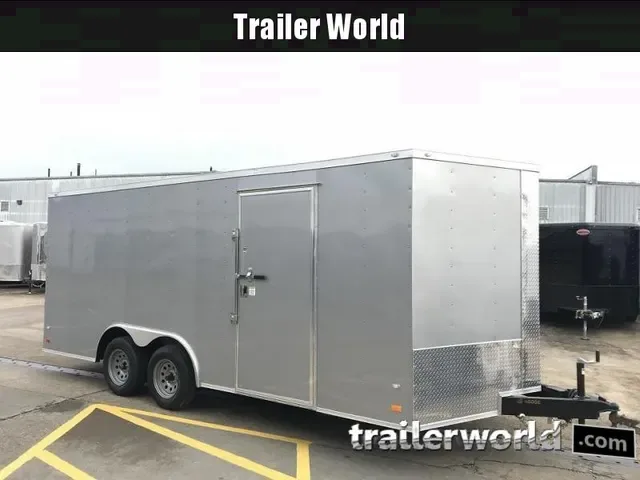 2025 Covered Wagon 8.5x18 Enclosed V-Nose Car Trailer