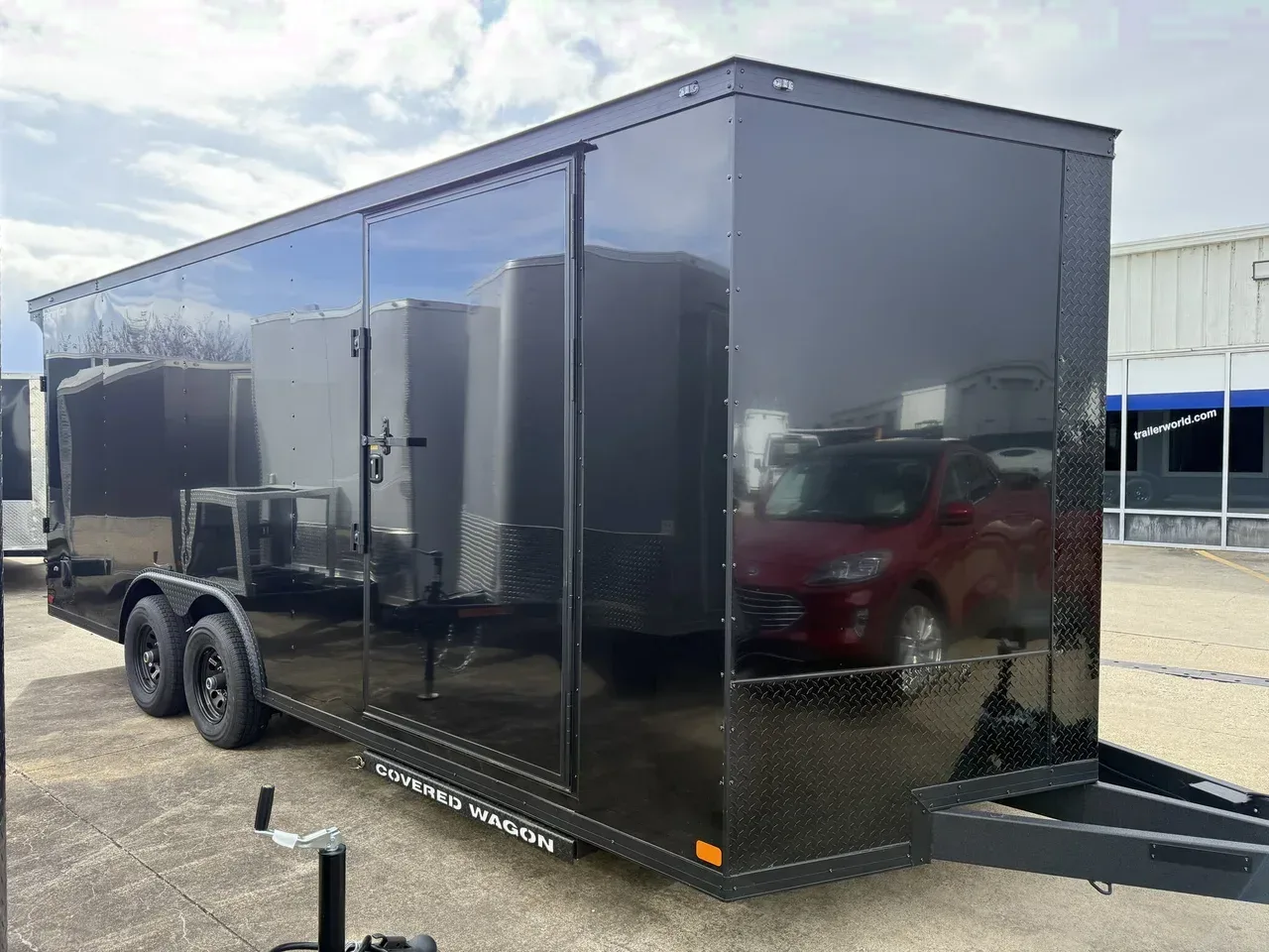 109422 ON ORDER - 2026 Covered Wagon 8.5' x 20' x 7' TA Black Gold Car / Racing Trailer Car Hauler Trailer