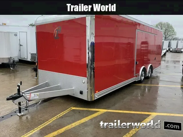 New 2025 inTech ICON 8.5 x 24 Full Access Door Car Hauler - Vibrant Red