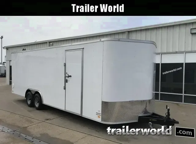 Used Covered Wagon 8.5x24 Enclosed Auto Trailer - Make an Offer