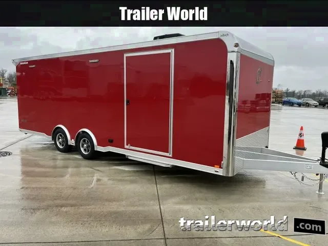 Eye-Catching Red 2025 inTech 8.5x24 Car Hauler with A/C - Submit Your Best Offer