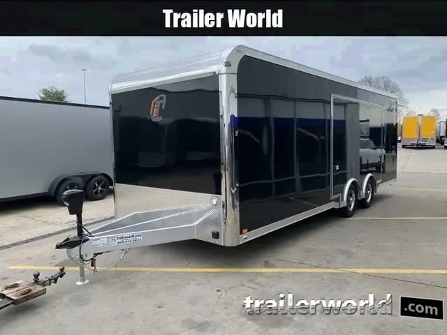 Sleek Black 2025 inTech 8.5x24 Enclosed Auto Trailer - Your Offer Awaits