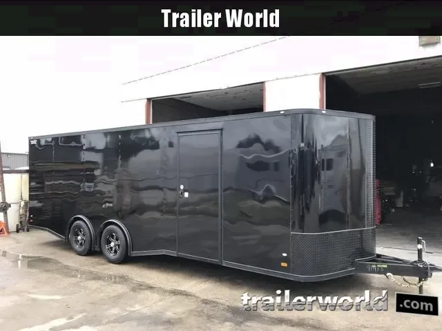New 2025 Covered Wagon 8.5x24 Spread Axle Car Hauler