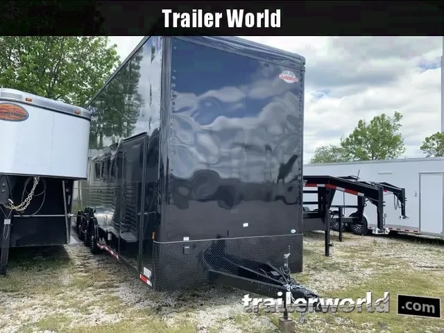 2025 Cargo Mate 30' Stacker Race Trailer Black-Out Package