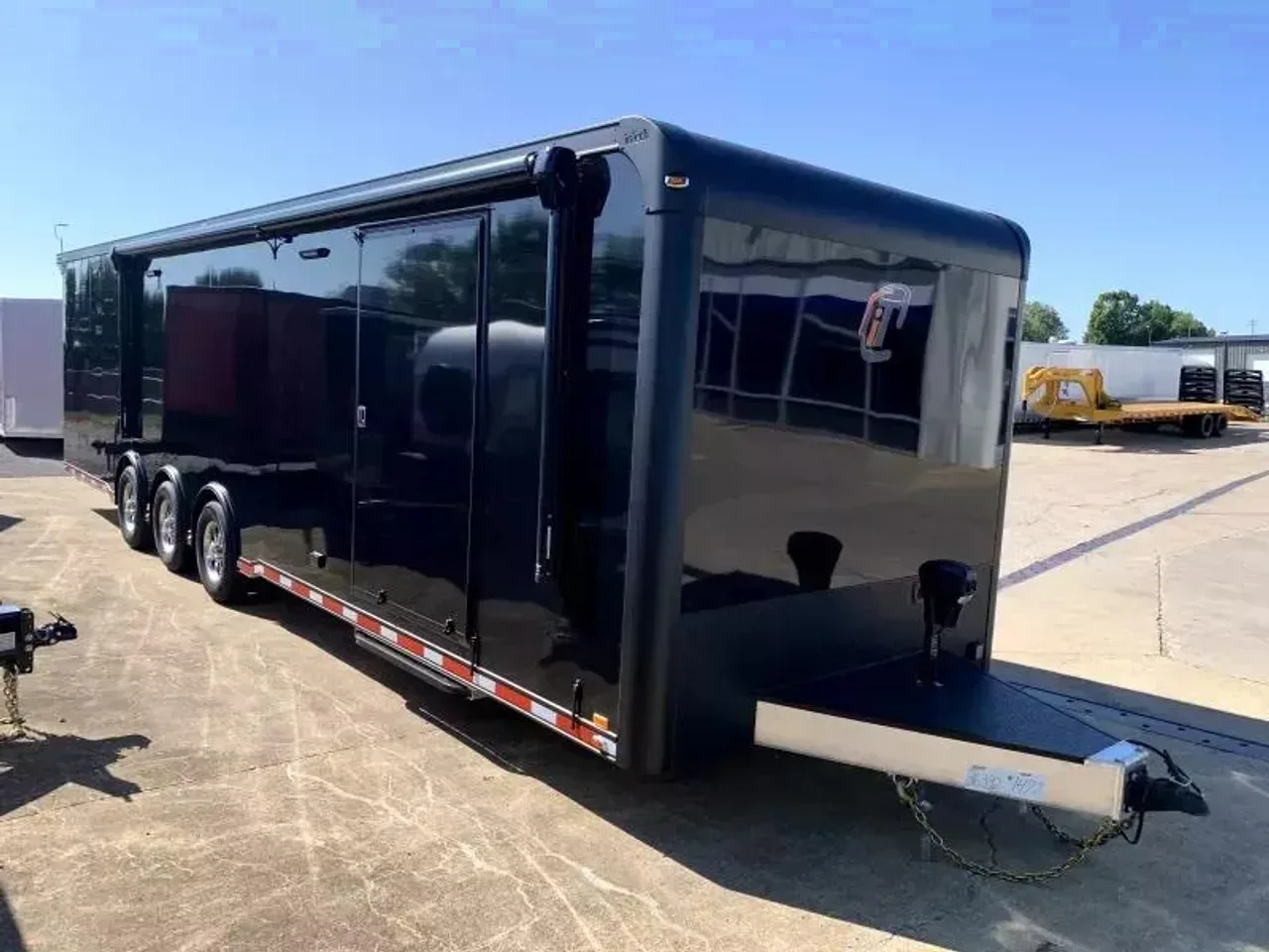 022845 - 2026 inTech 8.5' x 32' Triple Axle Black Car / Racing Trailer Car Hauler Trailer