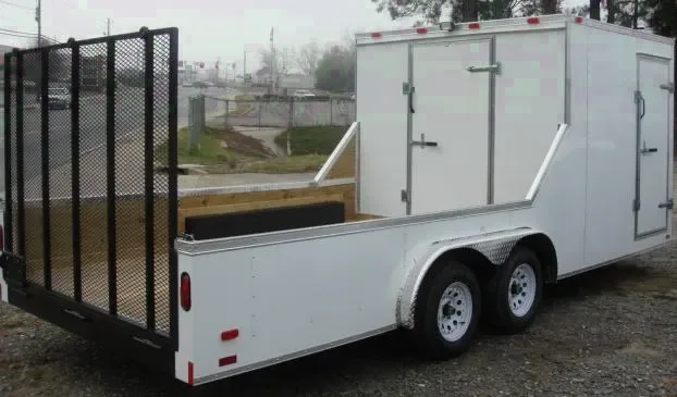 20FT WHITE HYBRID TRAILER