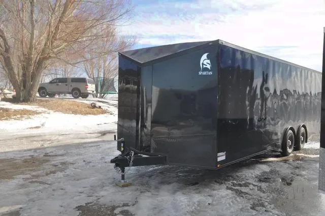 24FT BLACK RACE TRAILER W/BLACK TRIM