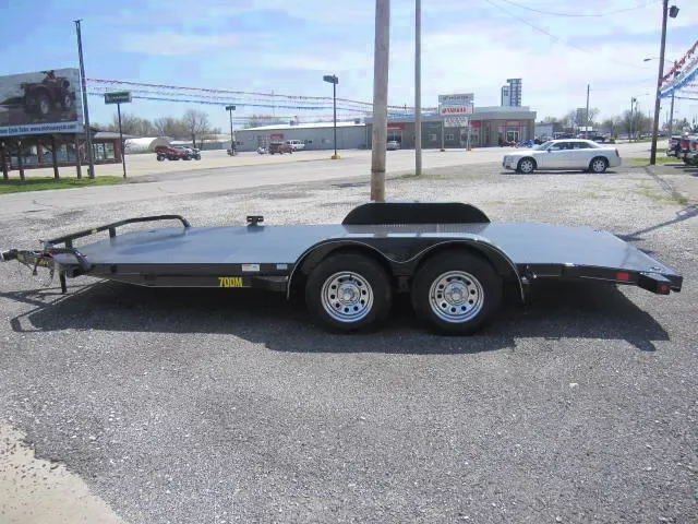 18FT BLACK DIAMOND STEEL DECK OPEN CAR HAULER