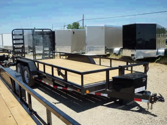 18ft  Open Car Hauler with Tool Box