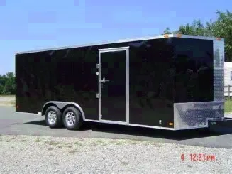 Black V-nose 20ft Car Hauler