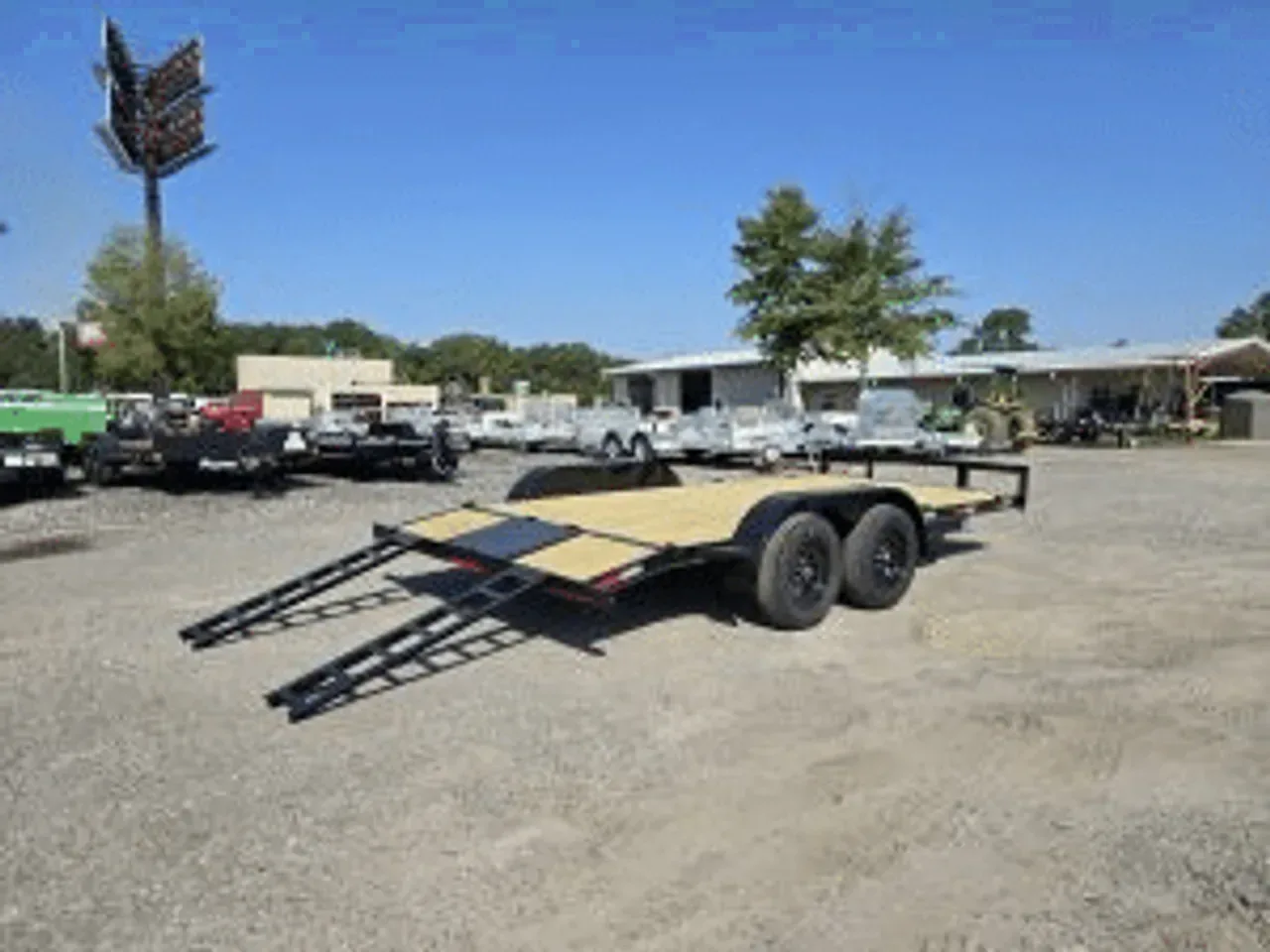 Car Hauler Trailer 2026 6.83X16 Tuff Dawg Trailers 7×16 7K Wood Deck Car Hauler Trailer Economy -dte8216-000131 6.83 ft. x16 ft.