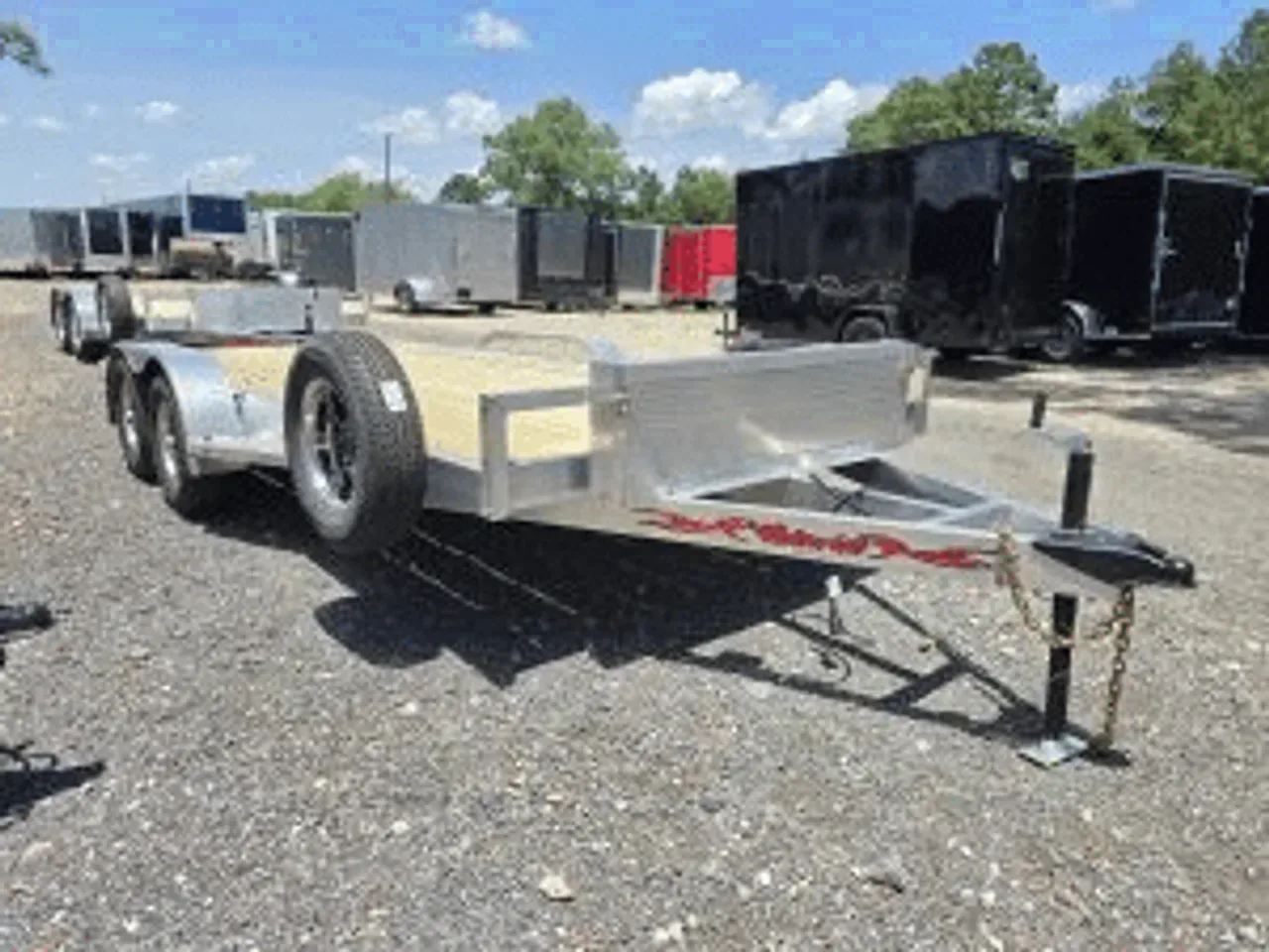 Aluminum 2026 6.83X18 Wolverine Trailers 7×18 7K Aluminum Wood Deck Car Hauler -alum8218-dte8218-057737 6.83 ft. x18 ft.