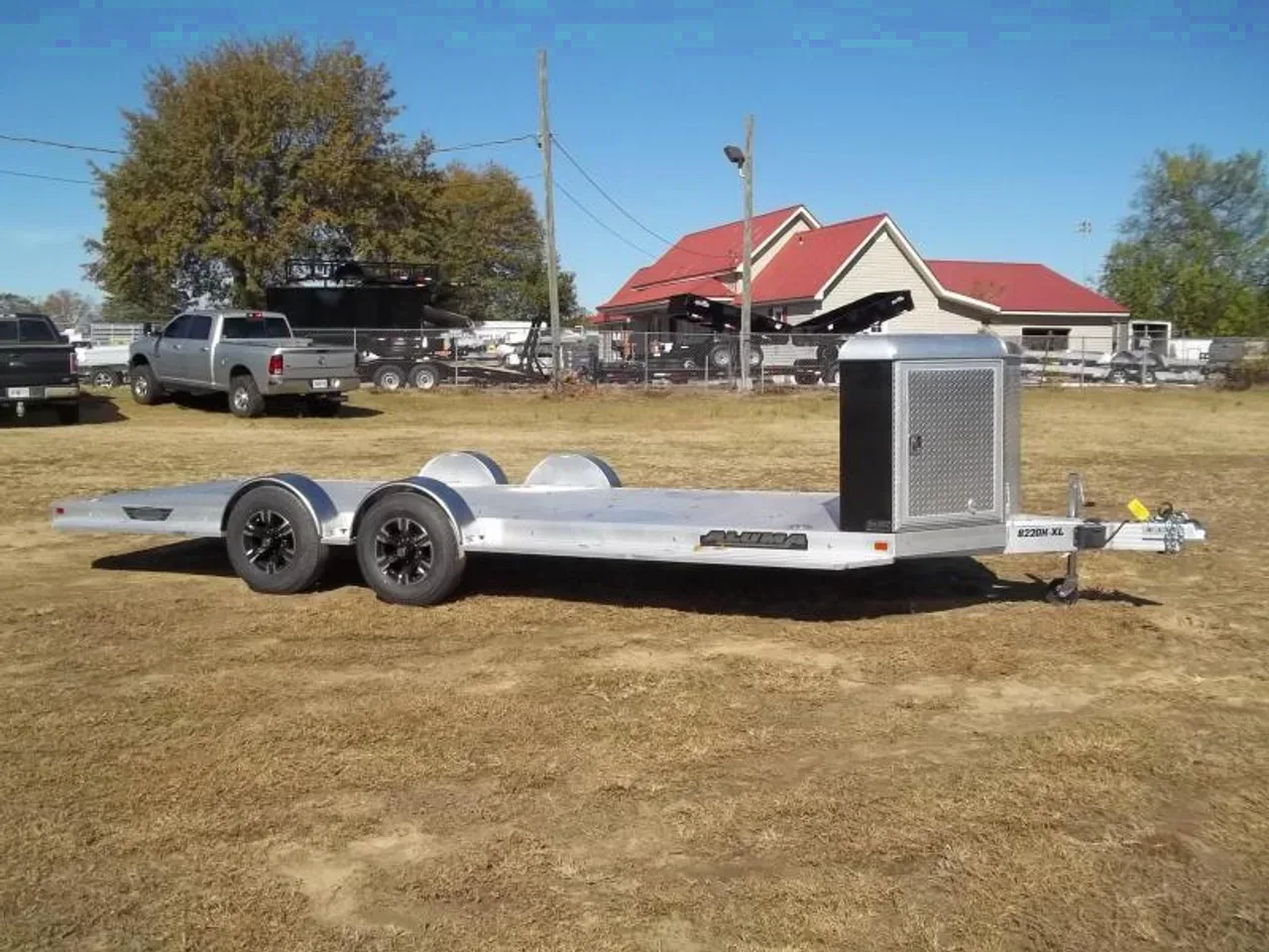 Aluminum 2026 6.75X22 Aluma 8222 h executive series car hauler trailer aluminum -ALUM8222EX-313561 6.75 ft. x22 ft.