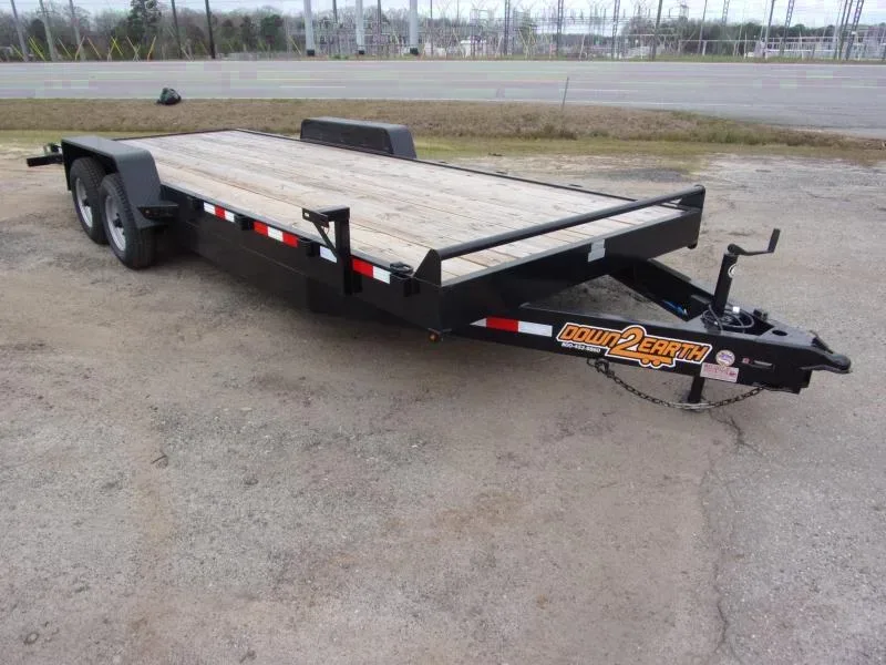 Down 2 Earth Trailers 82x20 7k Car Hauler equipment trailer