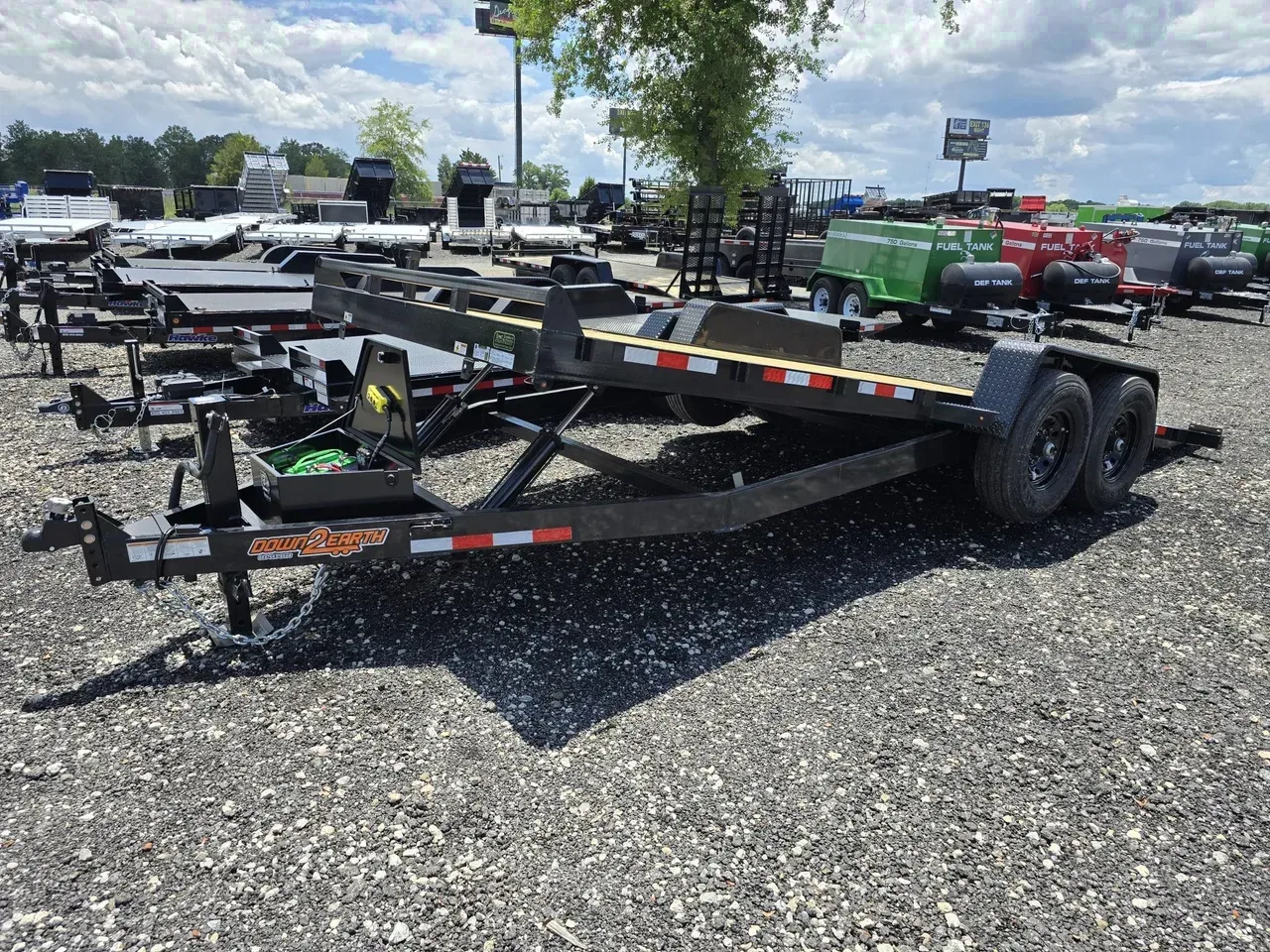 Car Hauler Trailer 2026 7X20 Down 2 Earth Trailers 7X20 Tandem Axle 7K Power Tilt Trailer -DTE8220PT-127870 7 ft. x20 ft.