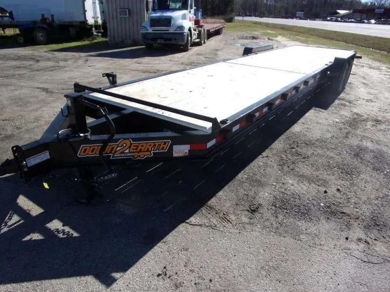Down 2 Earth Trailers 36 2 Car Hauler wood deck 10" I beam
