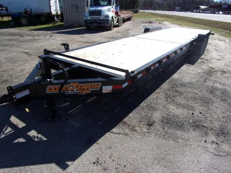 Down 2 Earth Trailers 36 2 Car Hauler wood deck 10" I beam