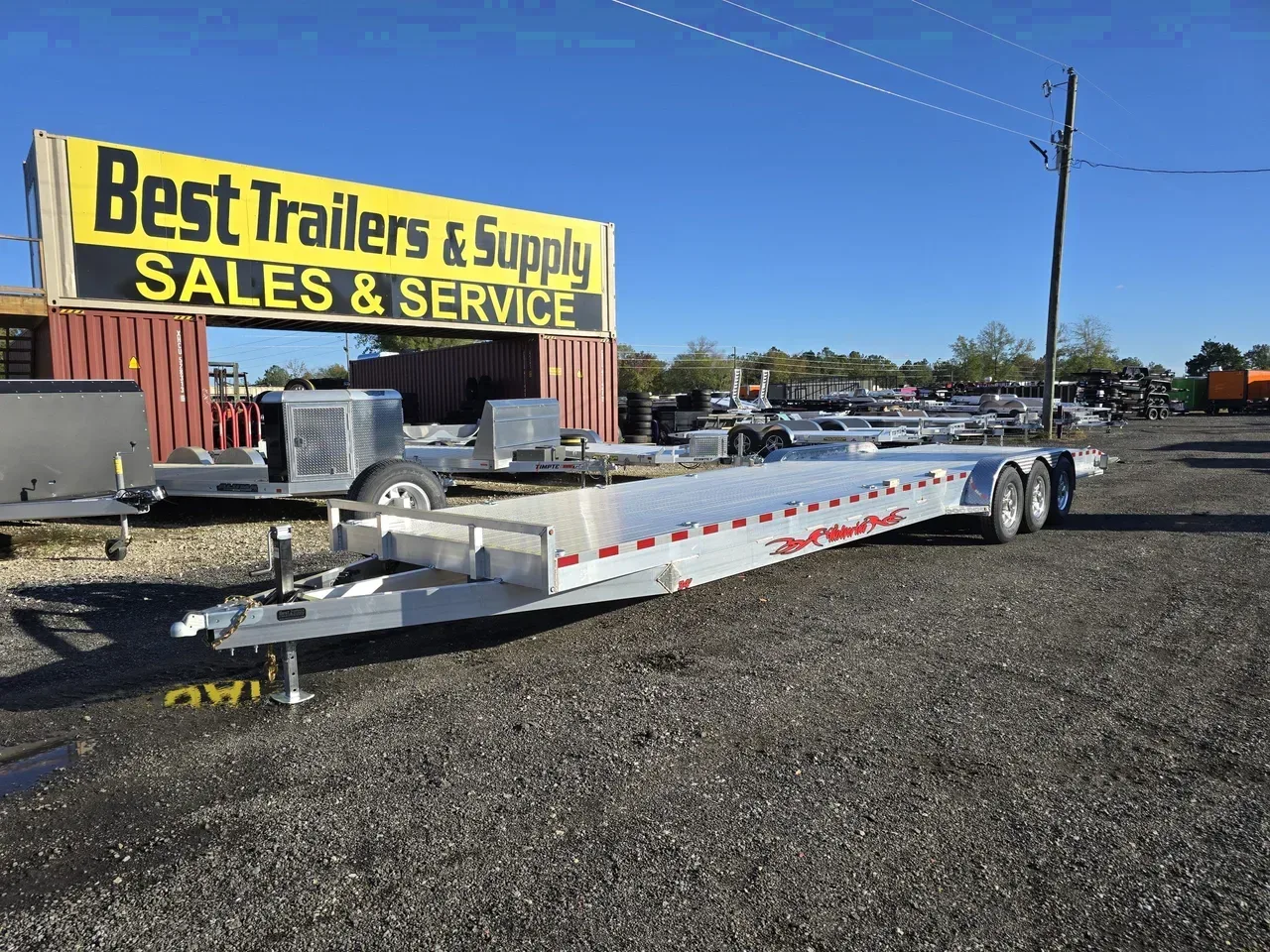 Aluminum 2026 7X36 Wolverine Trailers 7×36′ 21K All Aluminum Car Hauler Trailer -ALUM8436-DTE8436-058119 7 ft. x36 ft.