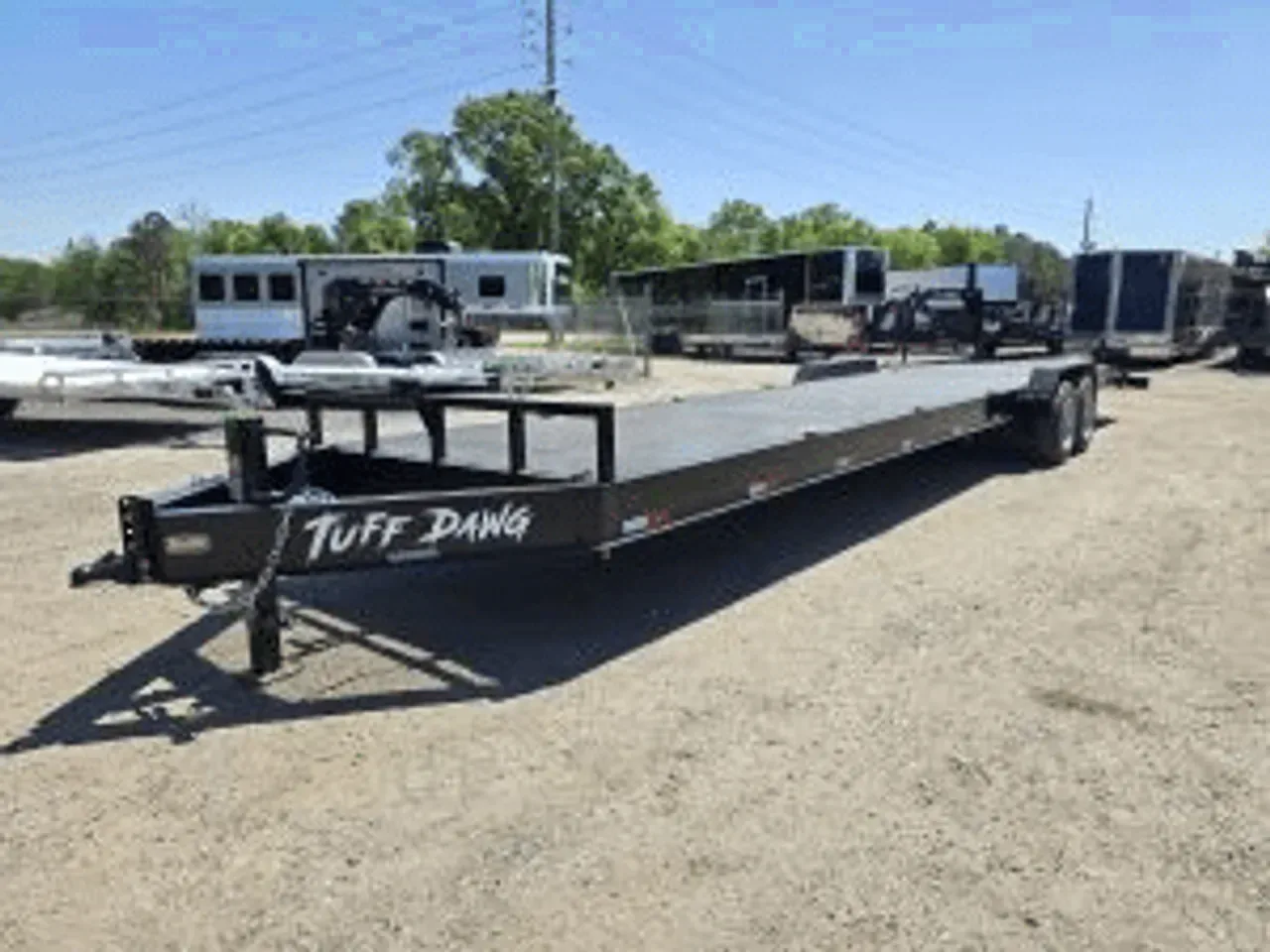 Car Hauler Trailer 2025 7X36 Tuff Dawg Trailers 7X36 16K Steel Deck Bumper Pull Car Hauler Trailer -DTE8236-000331 7 ft. x36 ft.