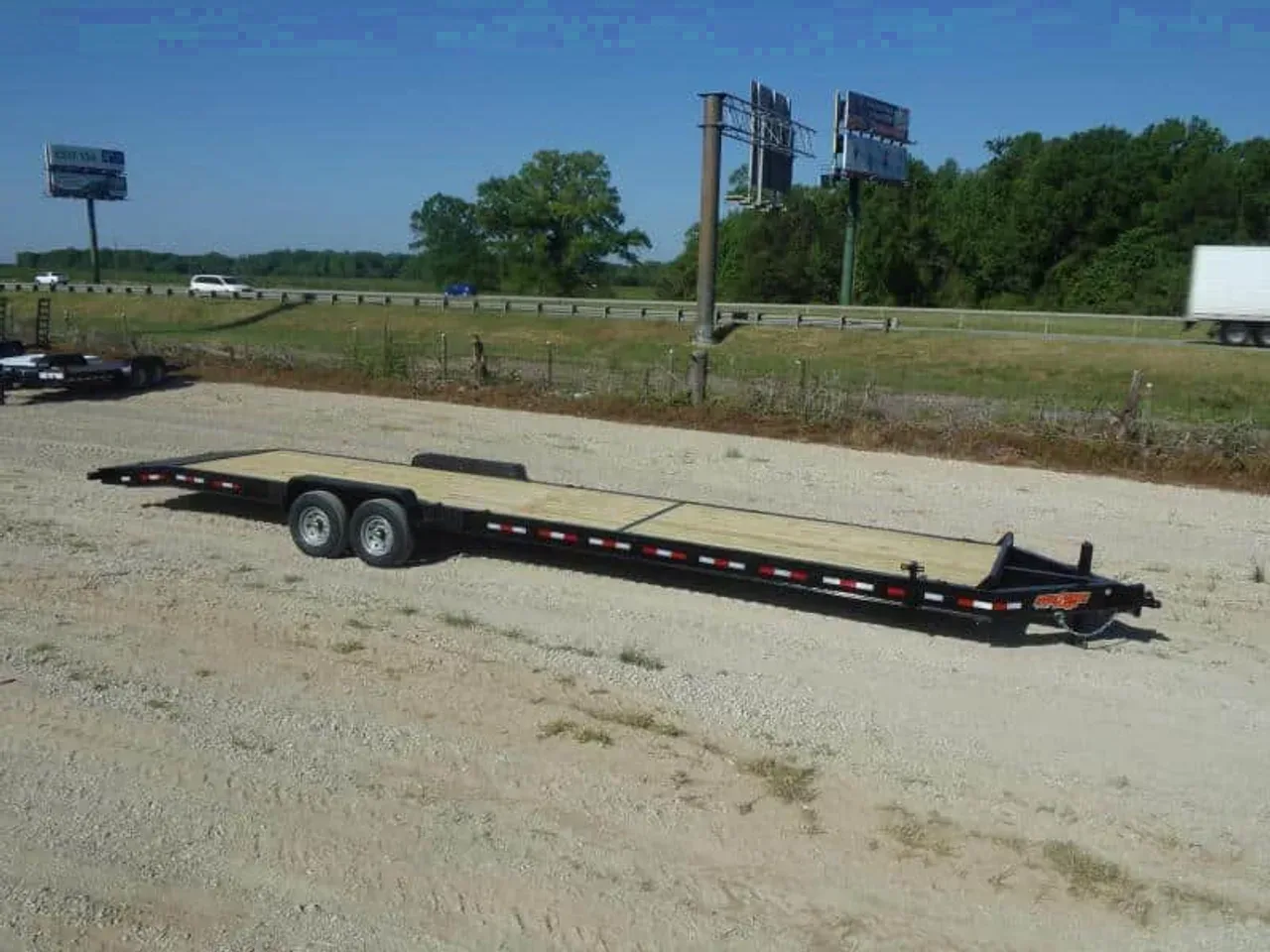 Car Hauler Trailer 2026 7X36 Down 2 Earth Trailers 36 2 Car Hauler I beam Wood Deck trailer 7×36 -DTE8236-130288 7 ft. x36 ft.