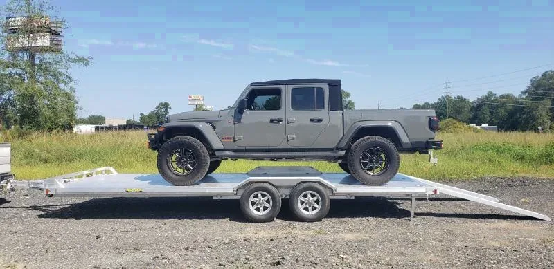 2025 Aluma wide body offroad trailer with drive over fenders Car Hauler