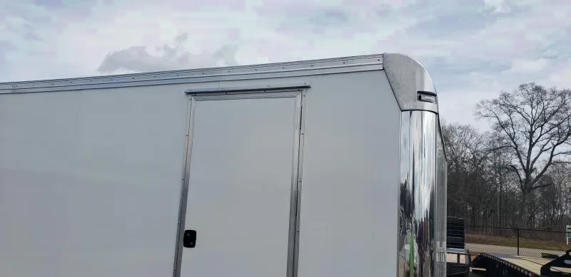 8.5X20 10K Aluminum Enclosed Charcoal Car Hauler / Racing Trailer