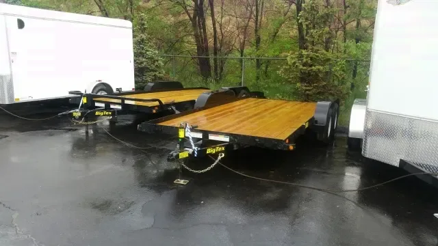 16ft Open Steel Car Hauler w/Ramp