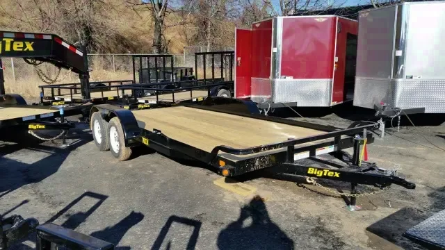 18ft Open Car Hauler w/Wooden Deck