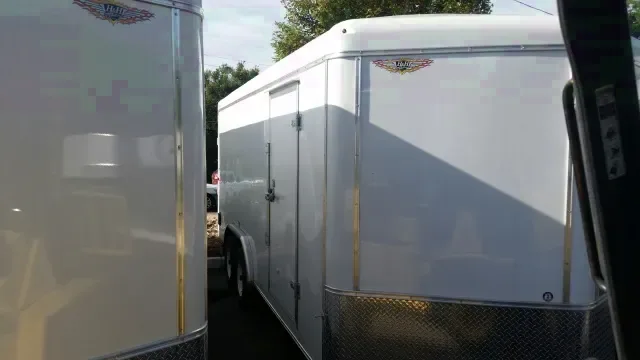 18ft tandem 5200lb axle v-nose cargo trailer