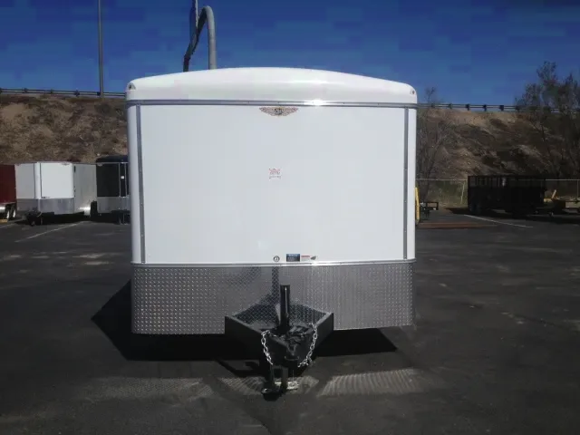 24ft Car hauler w/5200lb axles-White Flat Front