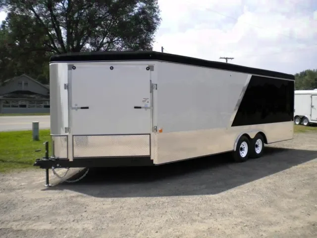 Silver/Black 25ft Combo Auto/Snow/ATV Trailer