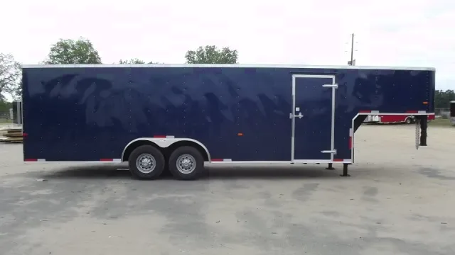 32ft Blue GN Car Trailer