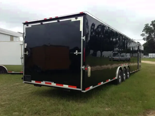 BLACK 40FT Gooseneck Car Trailer