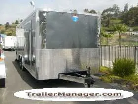 CHARCOAL 20FT BUMPER PULL CAR HAULER