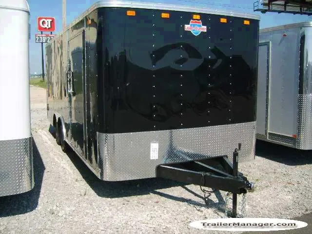 20ft Car Hauler w/7K BLACK With Ramp